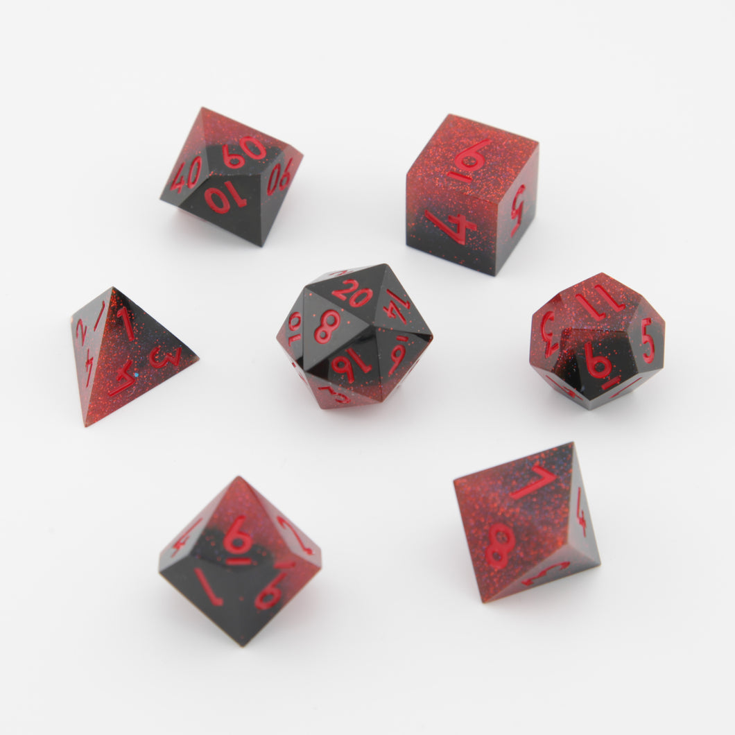 Bloody Night Resin Dice